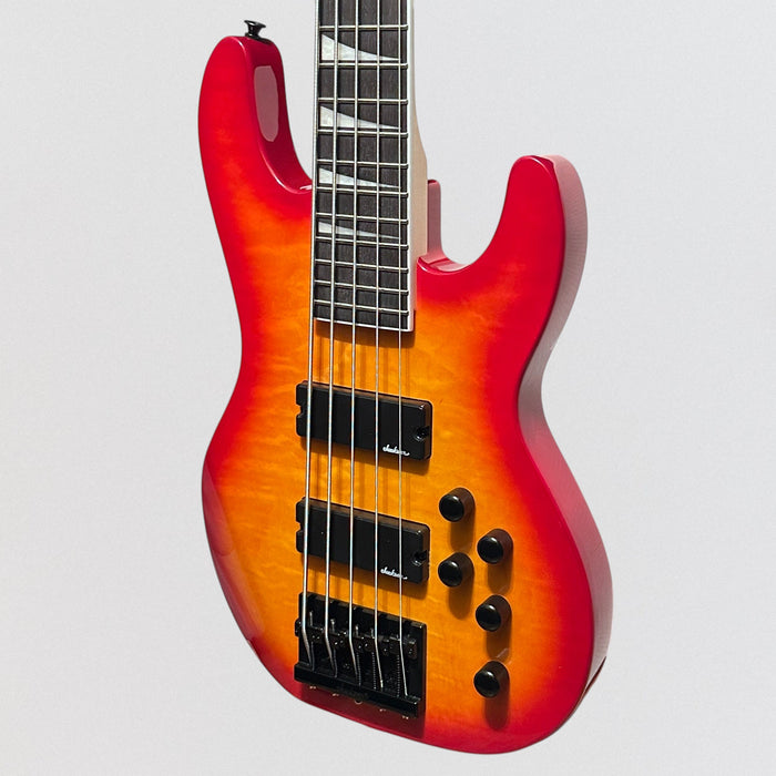 Jackson JS Series JS3VQ Concert 4 String Electric Bass Guitar - Cherry Burst