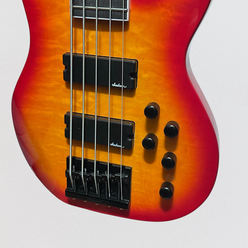 Jackson JS Series JS3VQ Concert 5 String Electric Bass Guitar - Cherry Burst