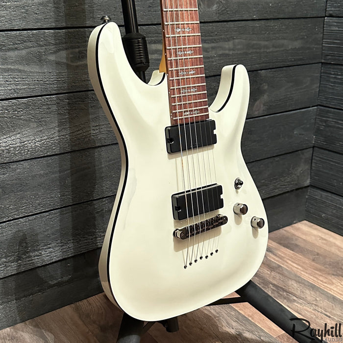 Schecter Demon-7 7 String Electric Guitar White B-stock