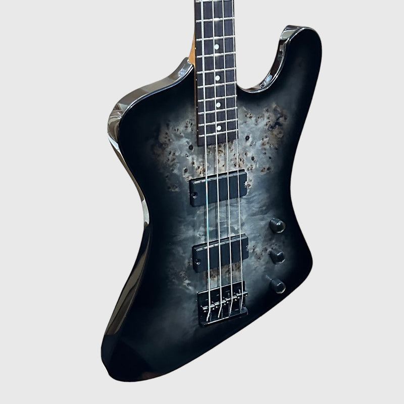 ESP LTD Phoenix-204DX 4 String Electric Bass Guitar - Black Burst