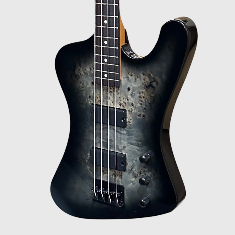 ESP LTD Phoenix-204DX 4 String Electric Bass Guitar - Black Burst