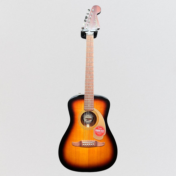 Fender Malibu Player Short Scale Parlor Acoustic Electric Guitar - Sunburst
