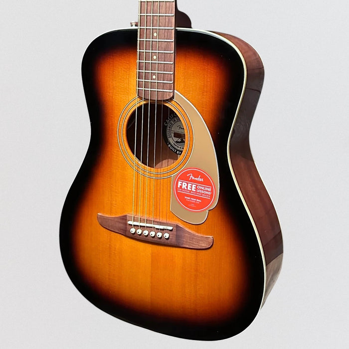 Fender Malibu Player Short Scale Parlor Acoustic Electric Guitar - Sunburst