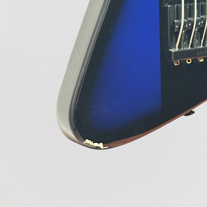 Jackson David Ellefson Signature Kelly Bird V 5 String Electric Bass Guitar - Blue Burst