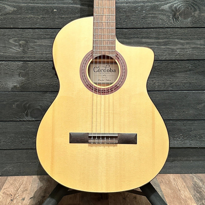 Cordoba C5-CET Spalted Maple Limited Classical Nylon String Acoustic-Electric Guitar