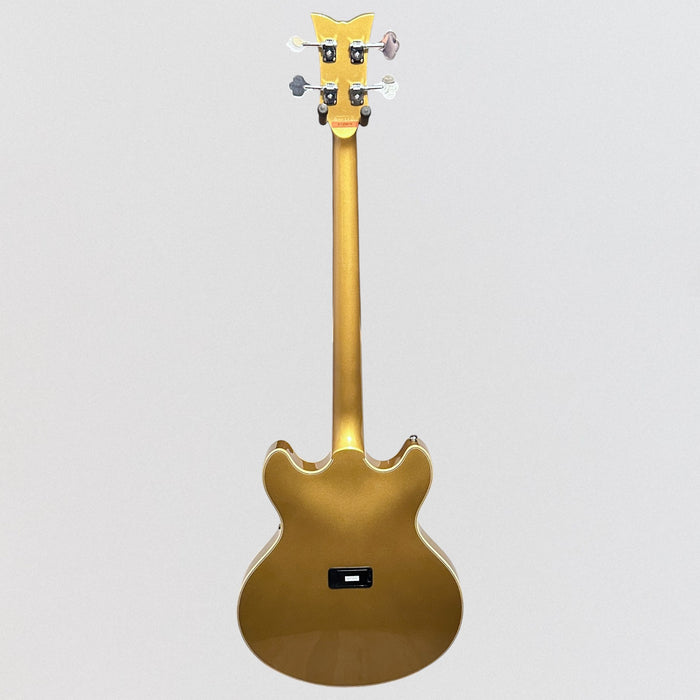 Schecter Corsair 4-String Semi Hollow Body Electric Bass Guitar - Gold