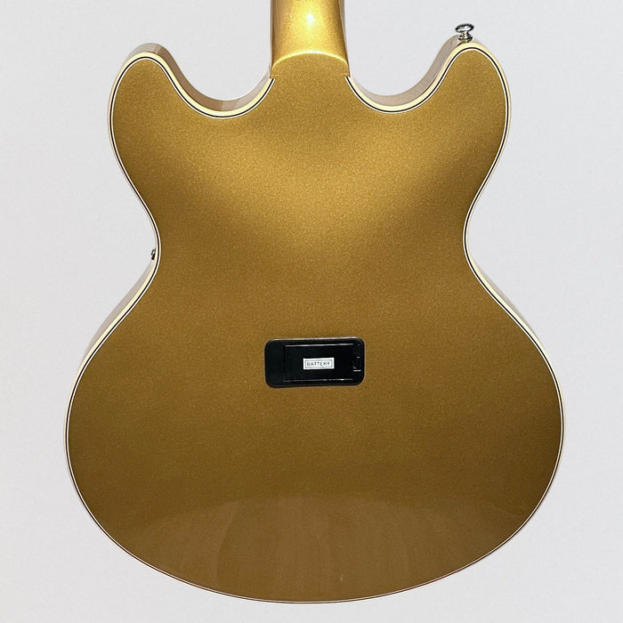 Schecter Corsair 4-String Semi Hollow Body Electric Bass Guitar - Gold