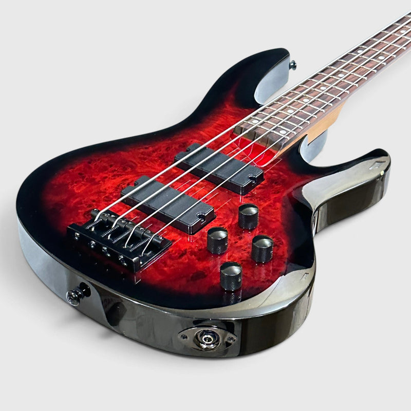 ESP LTD B-204DX 4 String Electric Bass Guitar - Red Burst