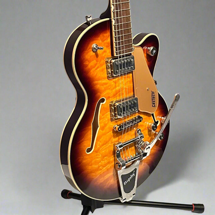 Gretsch G5655TQM Electromatic Center Block Jr Maple Semi Hollow Body Electric Guitar w/ Bigsby - Sweet Tea
