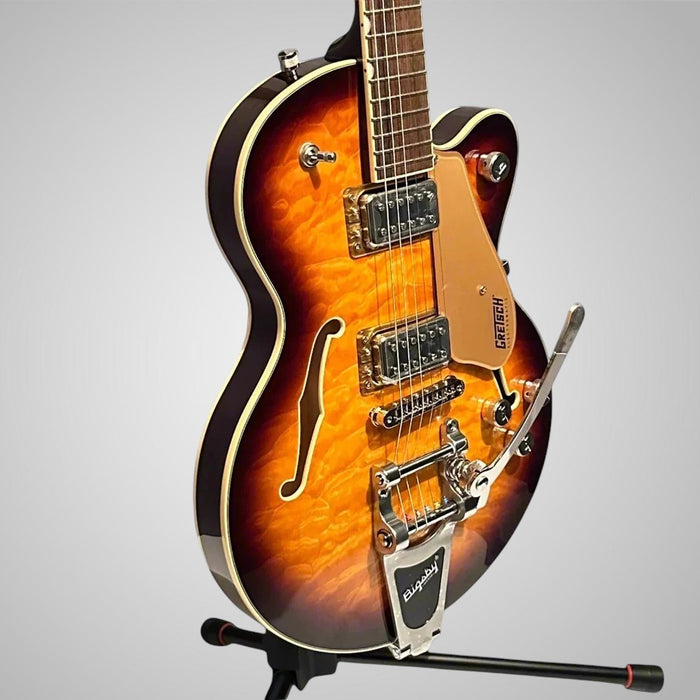 Gretsch G5655TQM Electromatic Center Block Jr Maple Semi Hollow Body Electric Guitar w/ Bigsby - Sweet Tea