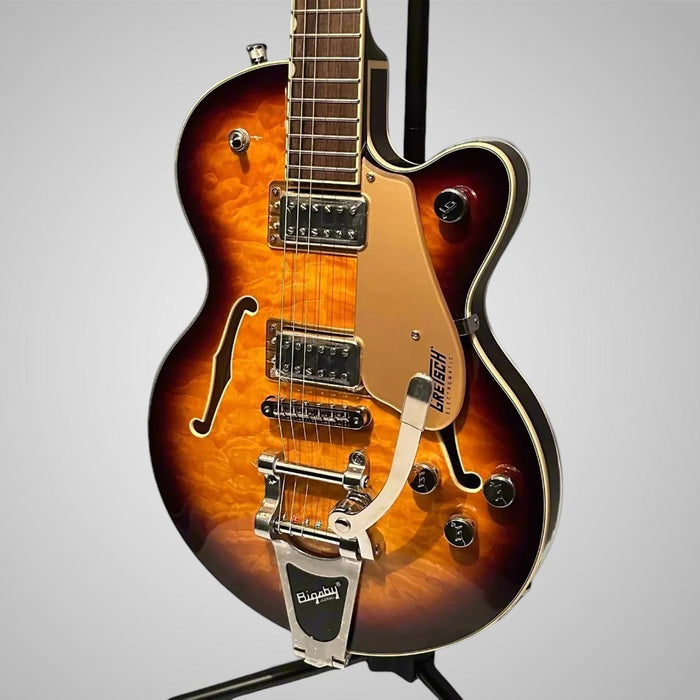 Gretsch G5655TQM Electromatic Center Block Jr Maple Semi Hollow Body Electric Guitar w/ Bigsby - Sweet Tea