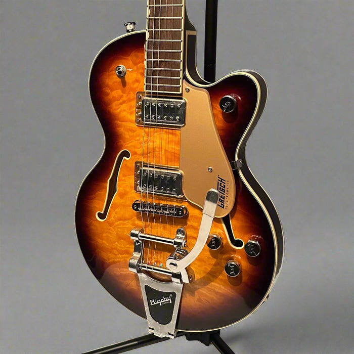 Gretsch G5655TQM Electromatic Center Block Jr Maple Semi Hollow Body Electric Guitar w/ Bigsby - Sweet Tea