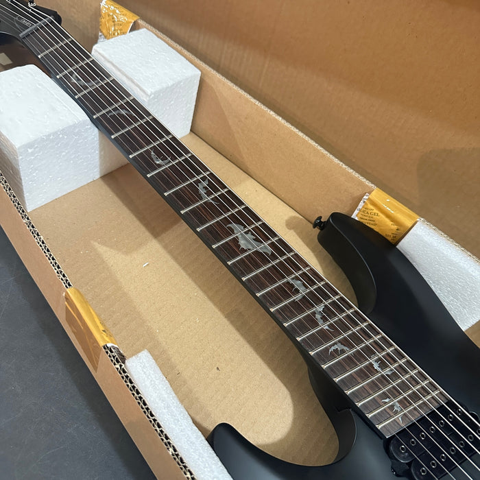 Schecter Damien-7 Multiscale Left-handed 7-string Electric Guitar - Satin Black
