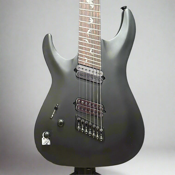 Schecter Damien-7 Multiscale Left-handed 7-string Electric Guitar - Satin Black