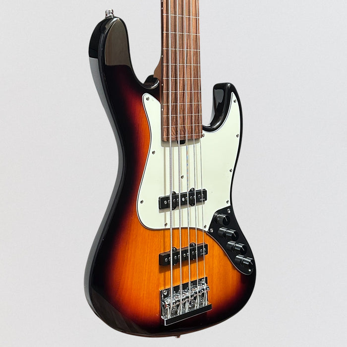 Sadowsky SMX MetroExpress Vintage JJ 5-String Fretless Electric Bass Guitar - Tobacco Sunburst
