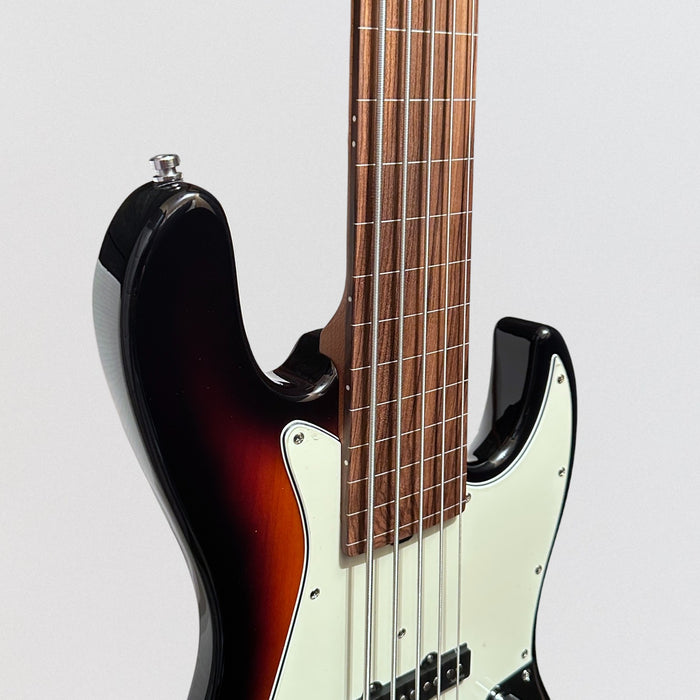 Sadowsky SMX MetroExpress Vintage JJ 5-String Fretless Electric Bass Guitar - Tobacco Sunburst