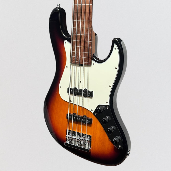 Sadowsky SMX MetroExpress Vintage JJ 5-String Fretless Electric Bass Guitar - Tobacco Sunburst
