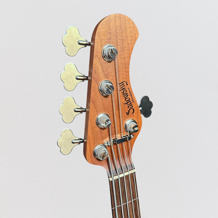 Sadowsky SMX MetroExpress Vintage JJ 5-String Fretless Electric Bass Guitar - Tobacco Sunburst