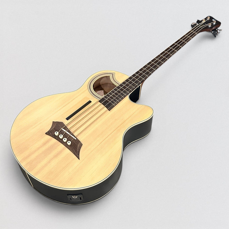 Warwick RockBass Alien Standard 4 String Acoustic Electric Bass Guitar - Natural
