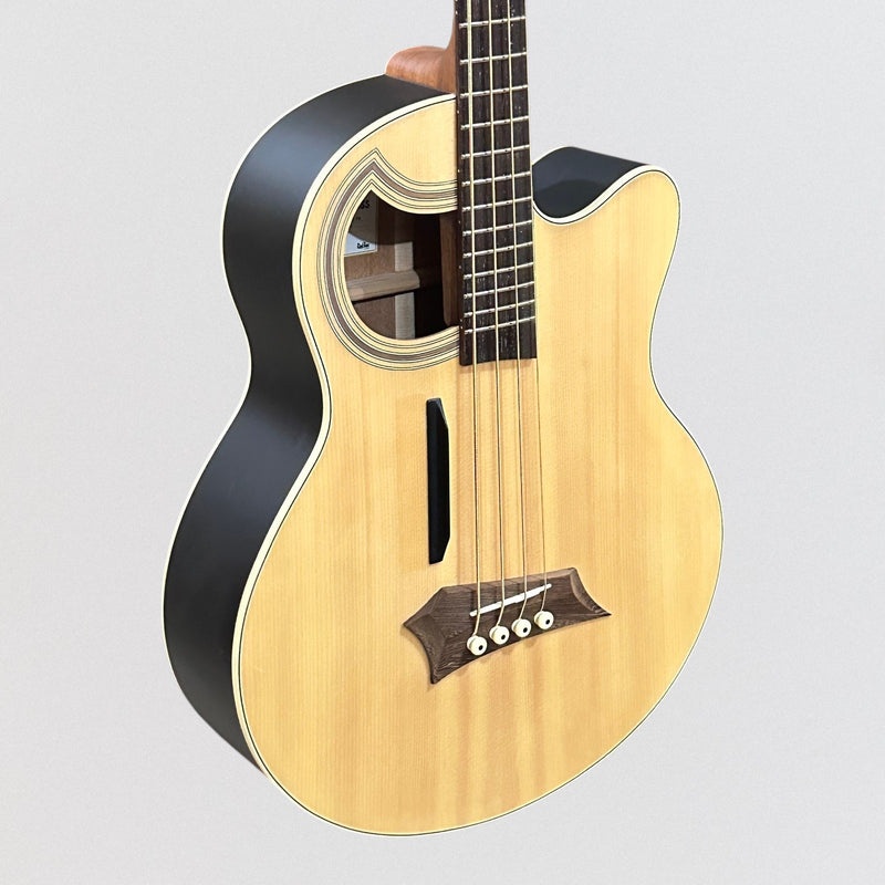 Warwick RockBass Alien Standard 4 String Acoustic Electric Bass Guitar - Natural