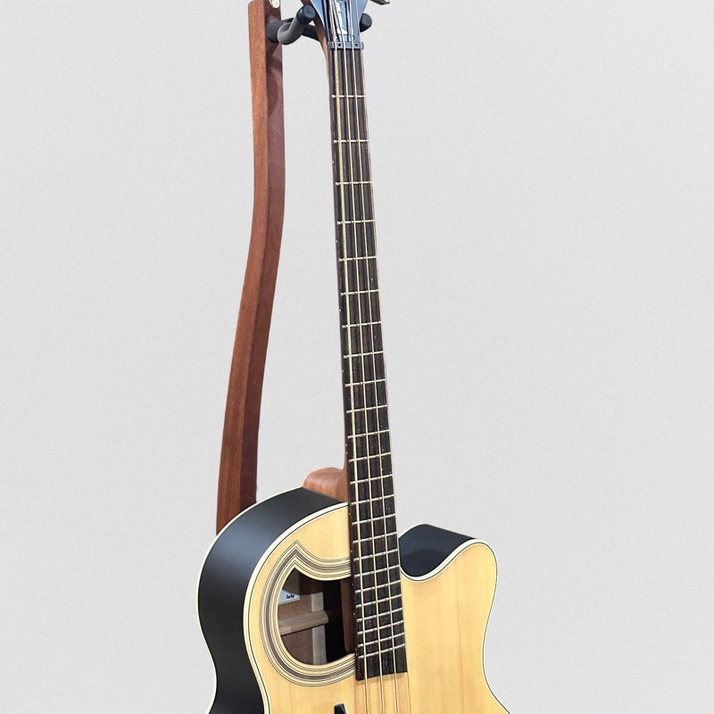 Warwick RockBass Alien Standard 4 String Acoustic Electric Bass Guitar - Natural