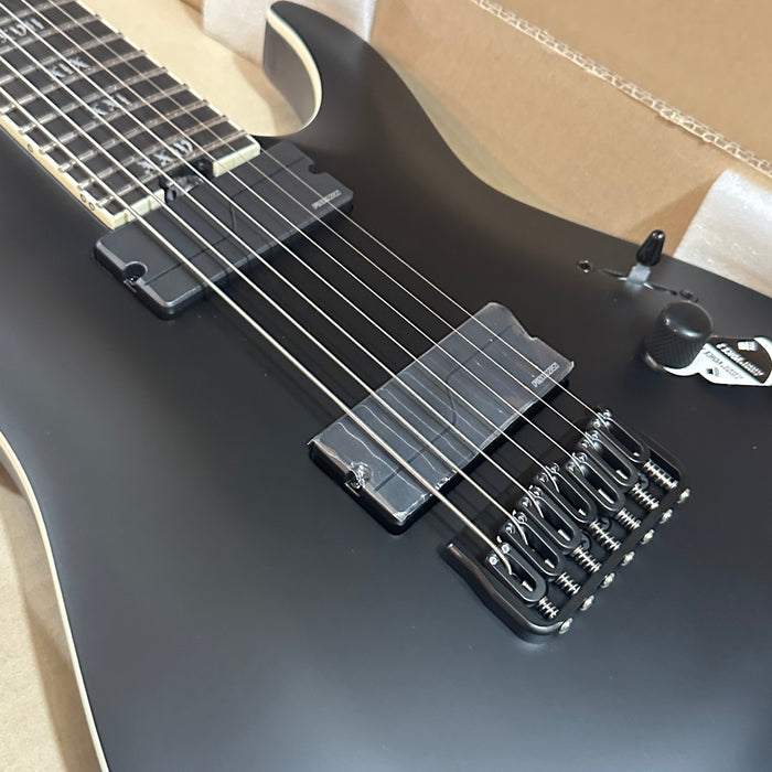 Schecter C-7 SLS Elite Evil Twin 7 String Electric Guitar - Satin Black