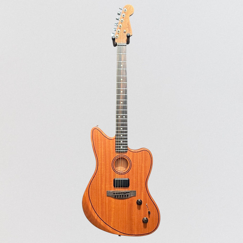 Fender American Acoustasonic Jazzmaster All-Mahogany Acoustic-Electric Guitar - Natural