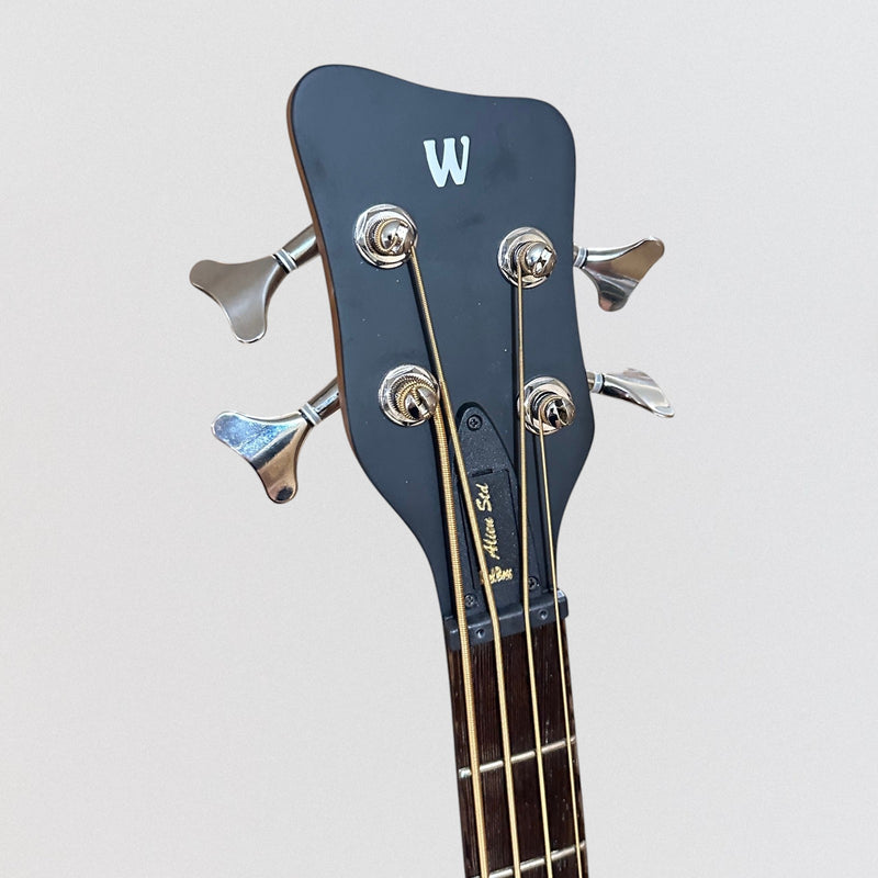 Warwick RockBass Alien Standard 4 String Acoustic Electric Bass Guitar - Natural