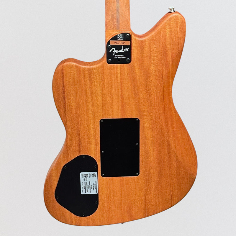 Fender American Acoustasonic Jazzmaster All-Mahogany Acoustic-Electric Guitar - Natural