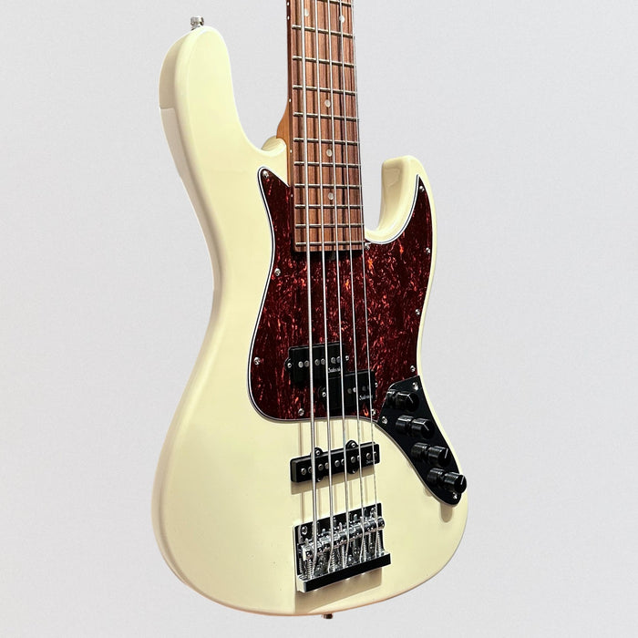 Sadowsky SMX MetroExpress Hybrid PJ 5-String Morado Red Electric Bass Guitar - White