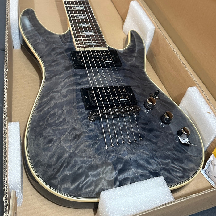Schecter Omen Extreme 7 String Electric Guitar - See-Thru Black
