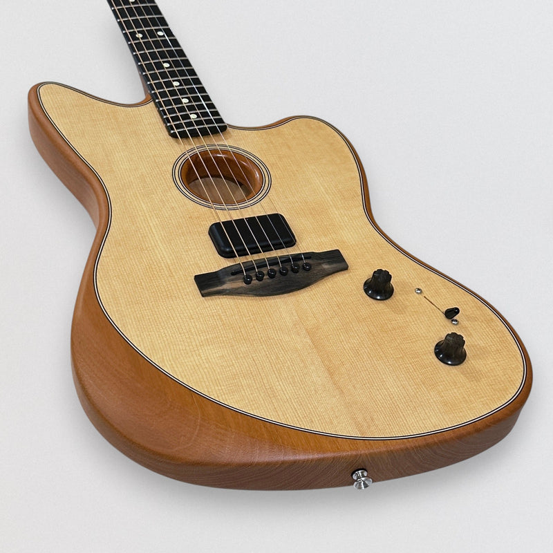 Fender American Acoustasonic Jazzmaster Acoustic-Electric Guitar - Natural