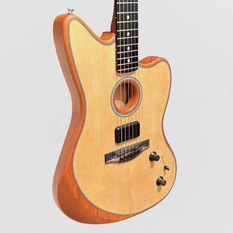 Fender American Acoustasonic Jazzmaster Acoustic-Electric Guitar - Natural