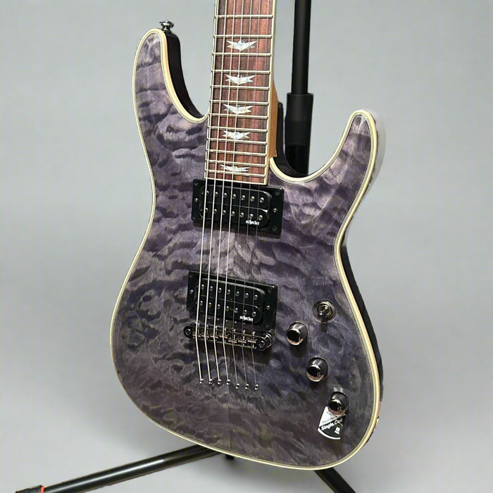 Schecter Omen Extreme 7 String Electric Guitar - See-Thru Black