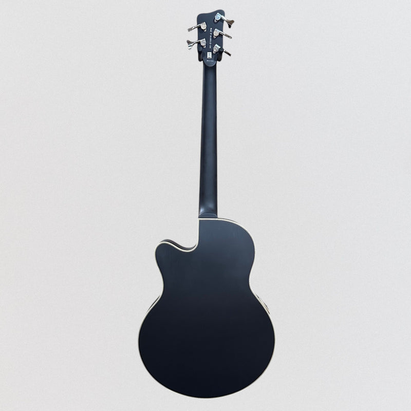Warwick RockBass Alien Deluxe Thinline Hybrid 5 String Acoustic Electric Bass Guitar - Black Satin