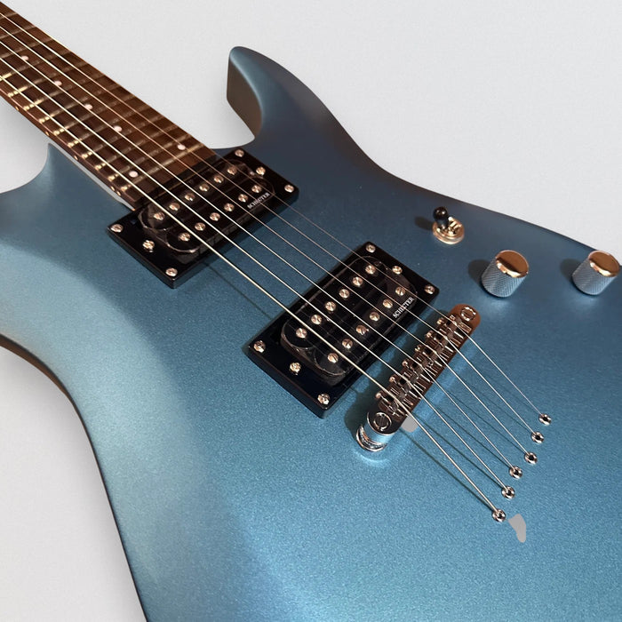 Schecter C-6 Deluxe Electric Guitar - Metallic Blue