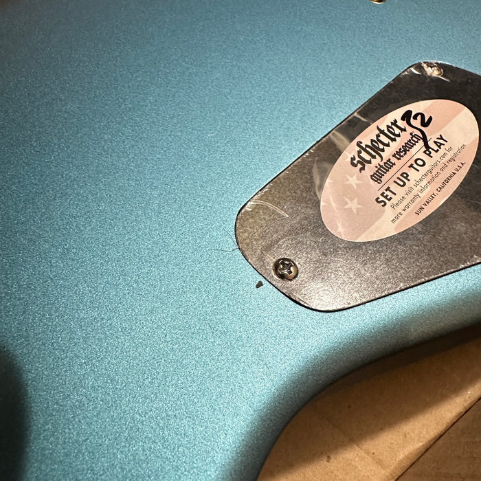 Schecter C-6 Deluxe Electric Guitar - Metallic Blue
