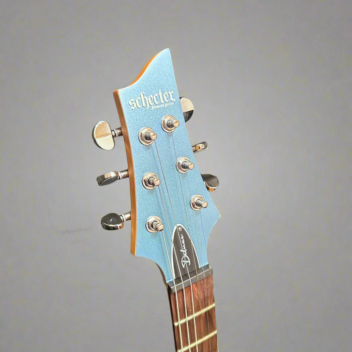 Schecter C-6 Deluxe Electric Guitar - Metallic Blue