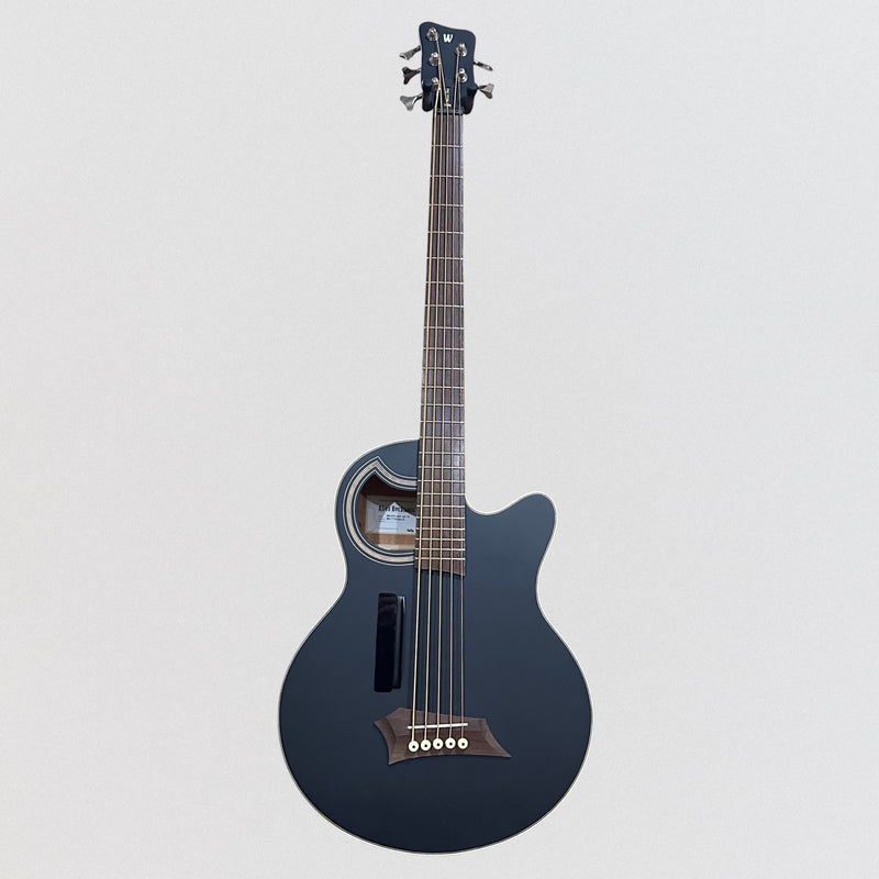 Warwick Alien Standard 5 String Acoustic Electric Bass Guitar - Black