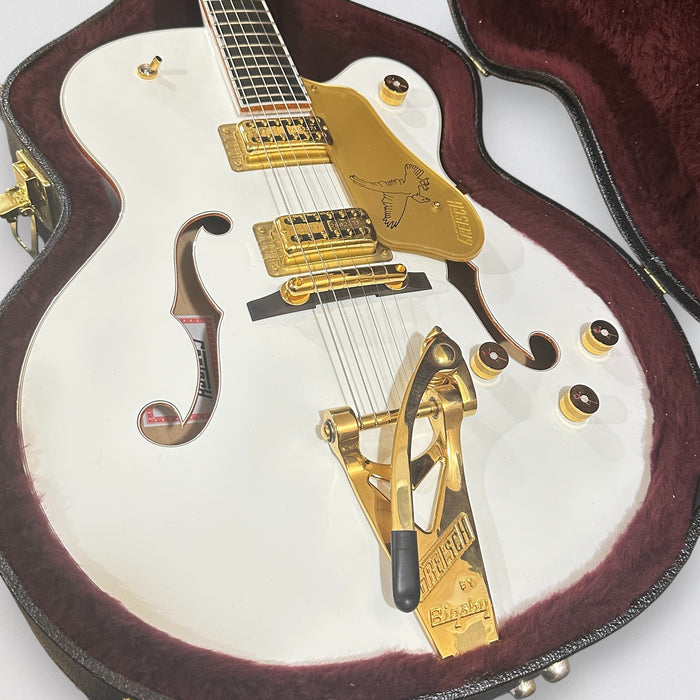 Gretsch G6136T White Falcon Hollow Body Bigsby MIJ Electric Guitar - White