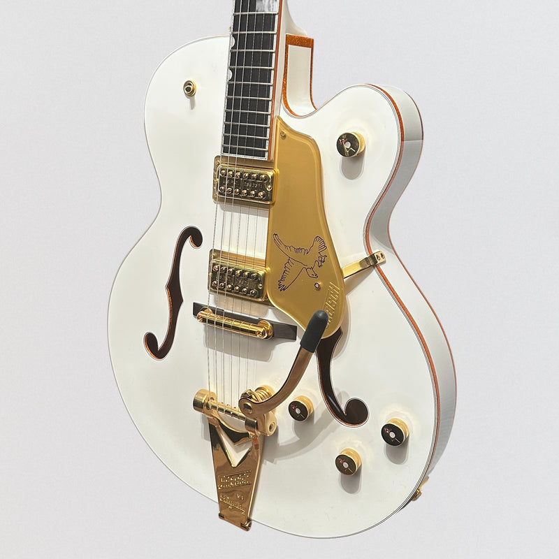 Gretsch G6136T White Falcon Hollow Body Bigsby MIJ Electric Guitar - White