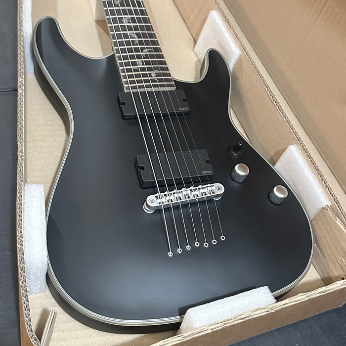 Schecter Damien Platinum 7 String Electric Guitar - Black