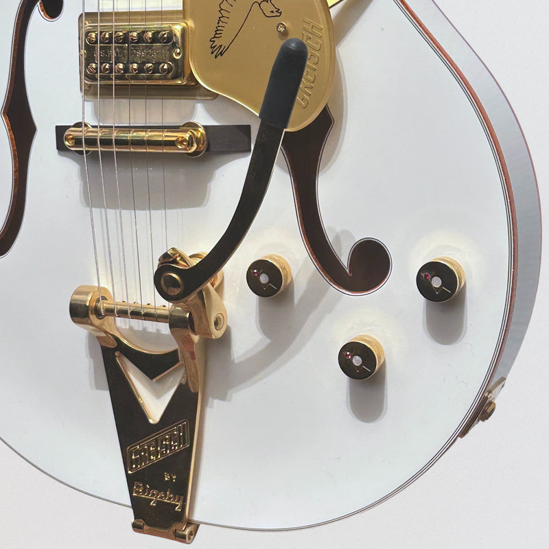Gretsch G6136T White Falcon Hollow Body Bigsby MIJ Electric Guitar - White