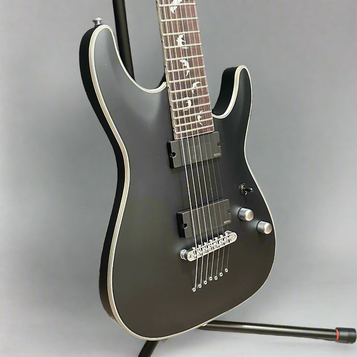 Schecter Damien Platinum 7 String Electric Guitar - Black