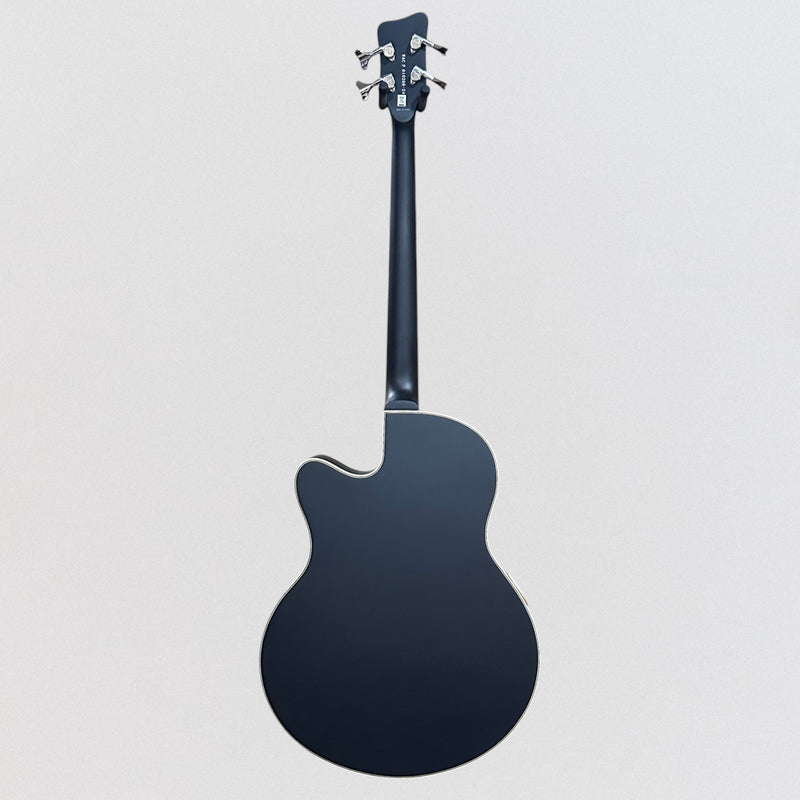 Warwick RockBass Alien Deluxe Thinline Hybrid 4 String Acoustic Electric Bass Guitar -Black