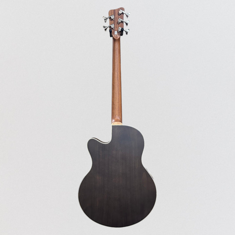 Warwick RockBass Alien Deluxe Thinline Hybrid 5 String Fretless Acoustic Electric Bass Guitar - Natural