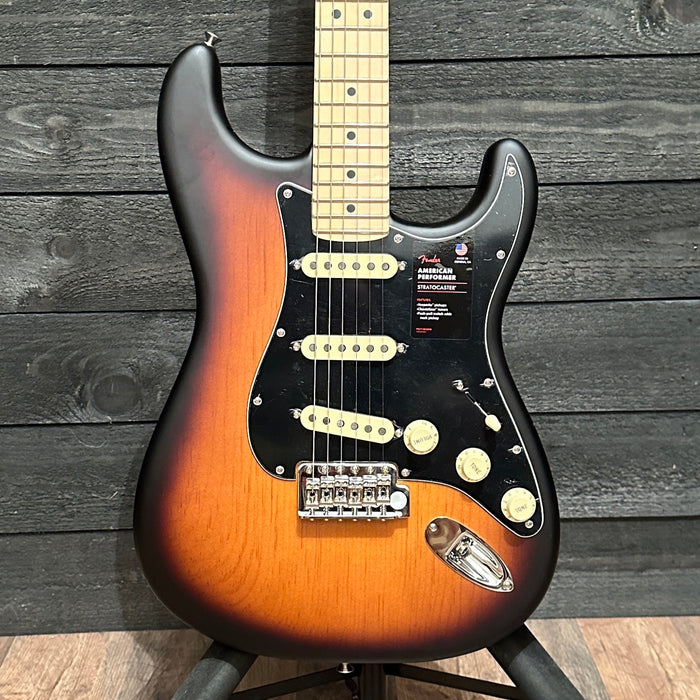 Fender Limited Edition American Performer Timber Stratocaster HSS USA Electric Guitar - Sunburst