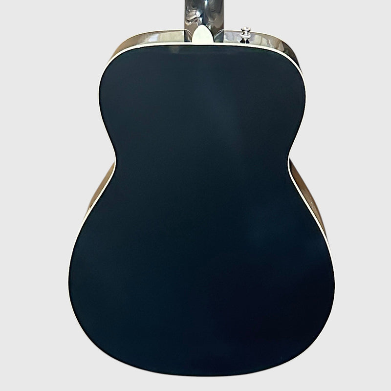 Fender California Vintage Malibu Concert Acoustic Electric Guitar w/ Case - Black