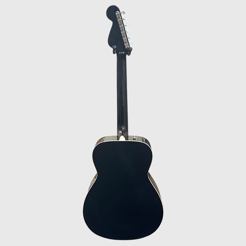 Fender California Vintage Malibu Concert Acoustic Electric Guitar w/ Case - Black