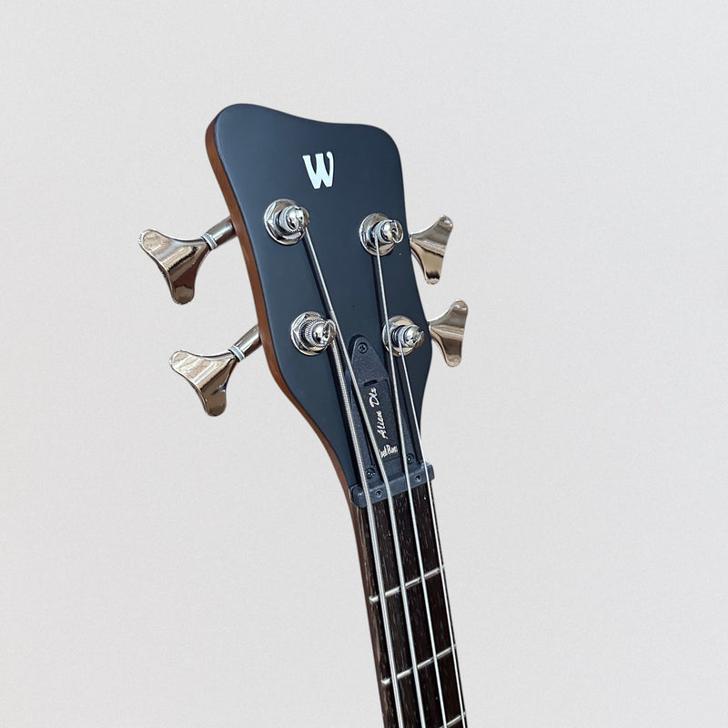 Warwick RockBass Alien Deluxe Hybrid Thinline 4 String Acoustic Electric Bass Guitar - Natural